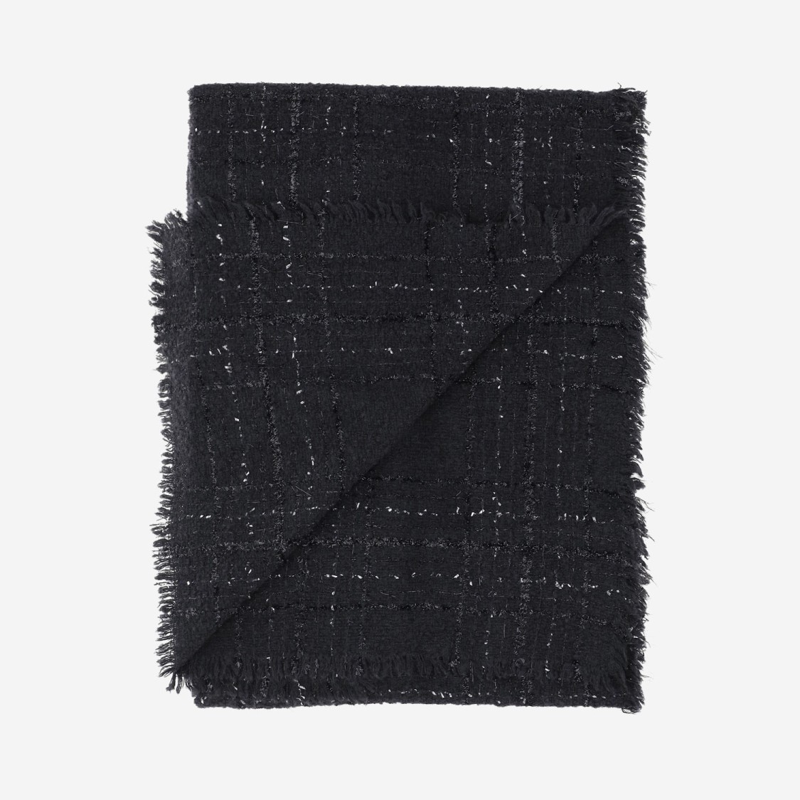 Faliero Sarti Adrienne Wool Blend Scarf In Black