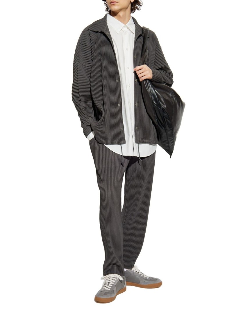 Issey Miyake Shirt With Spread Collar And Chest Patch Pocket