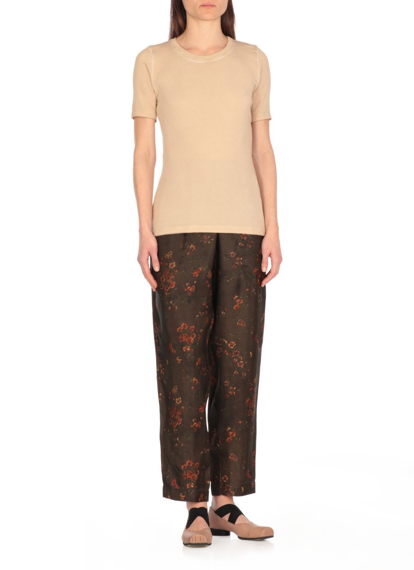 Shop Uma Wang Skink Pink Tir Top In Neutrals