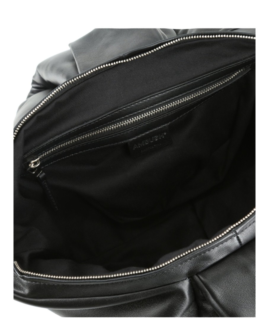 Ambush Twist Top Leather Handle Bag In Black | ModeSens