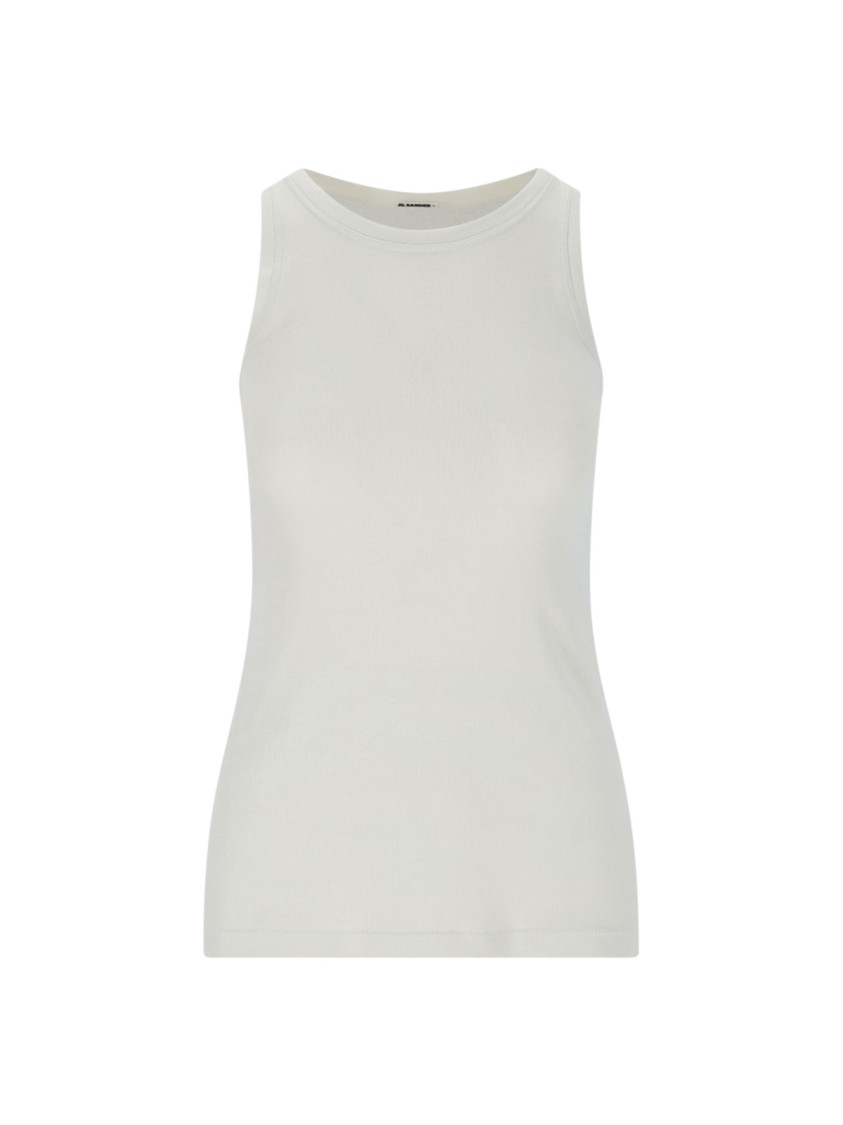 Jil Sander Tank Top Set Of 3 - White, Cream & Green