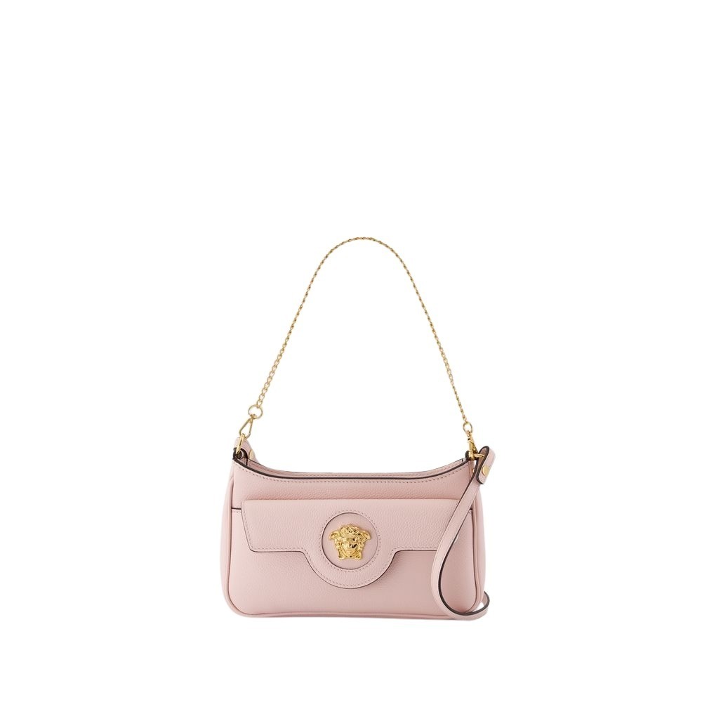 Versace Mini Vitello Shoulder Bag - Leather - Pink