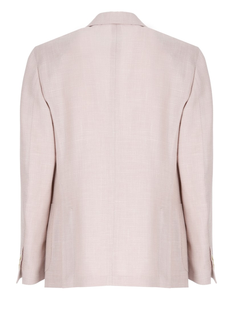 Lardini Pink Wool Blend Jacket In Neutrals