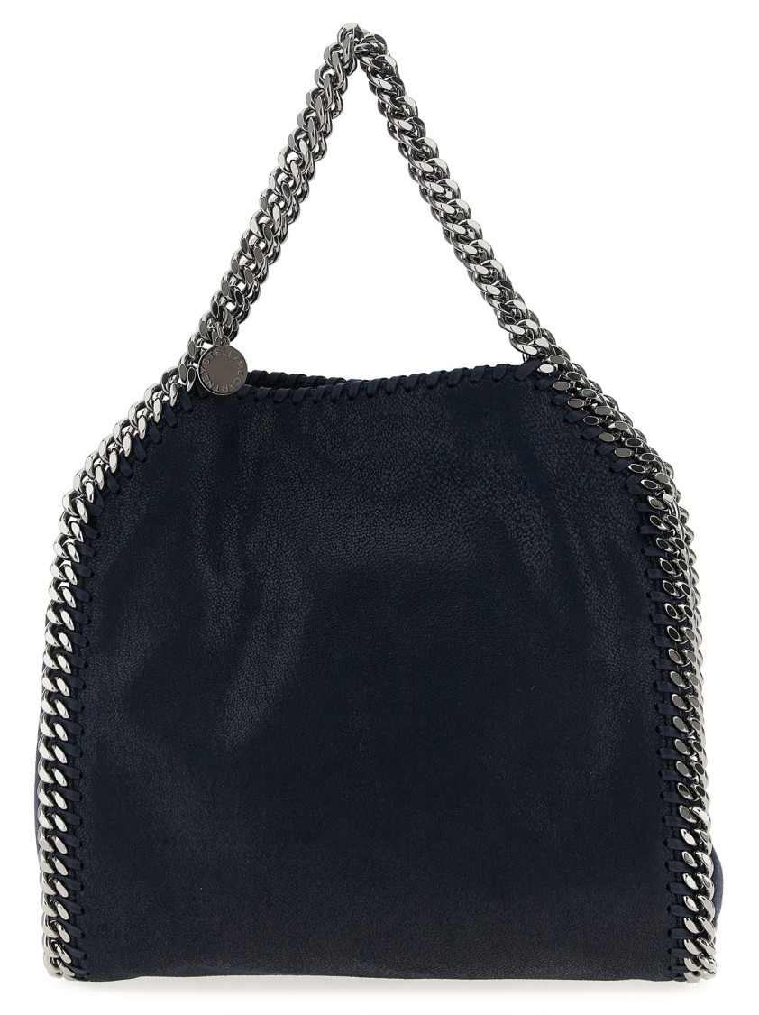 Stella Mccartney Mini Falabella Hand Bags Blue In Black