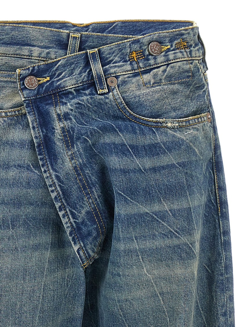 R13 'cross Over' Jeans In Blue