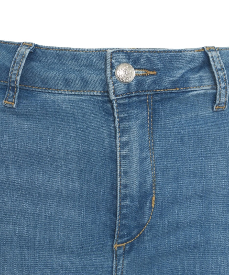Liu •jo Liu Jo Light Blue Flared Bottom Jeans In Blue
