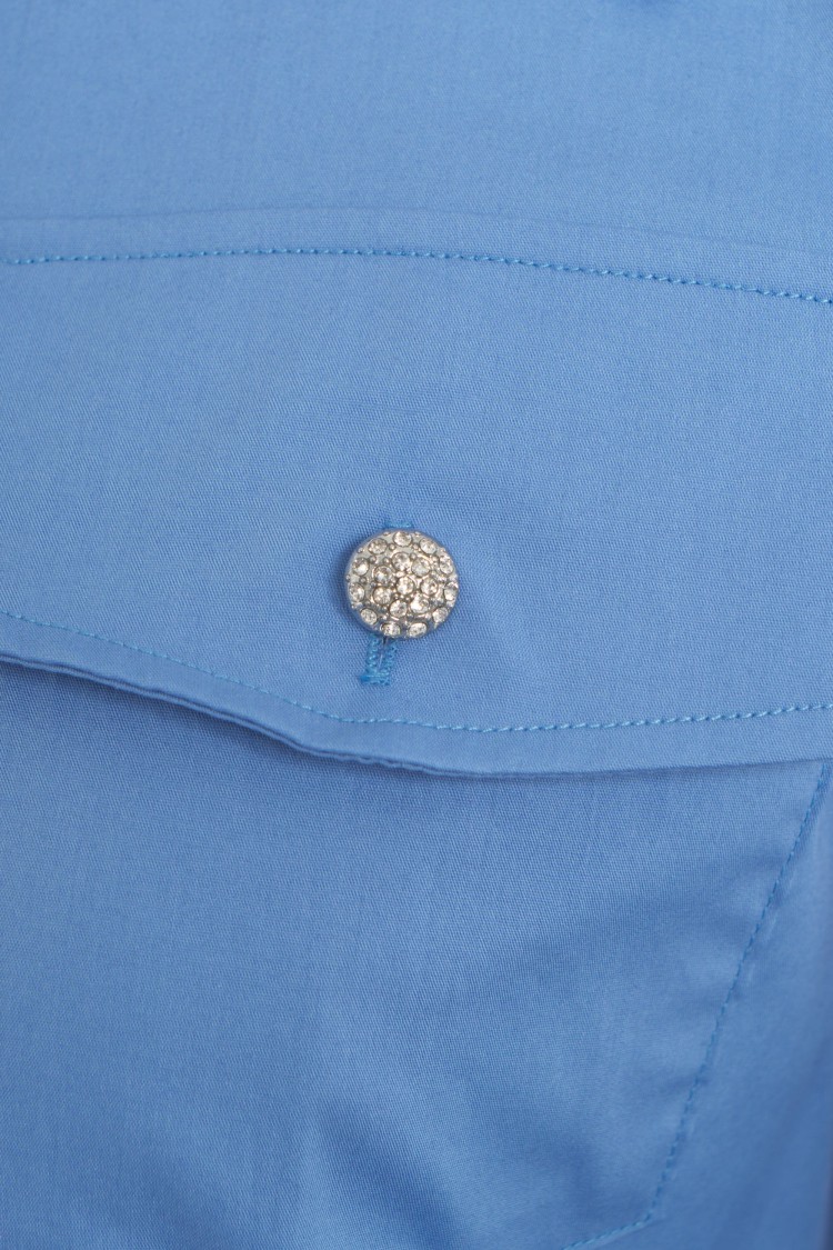 Liu •jo Liu Jo Blue Shirt With Decorative Buttons