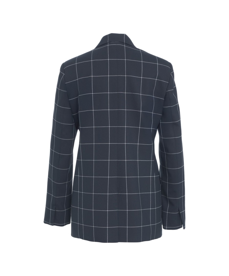 LIU •JO LIU JO DOUBLE-BREASTED BLAZER WITH PEAKED LAPELS