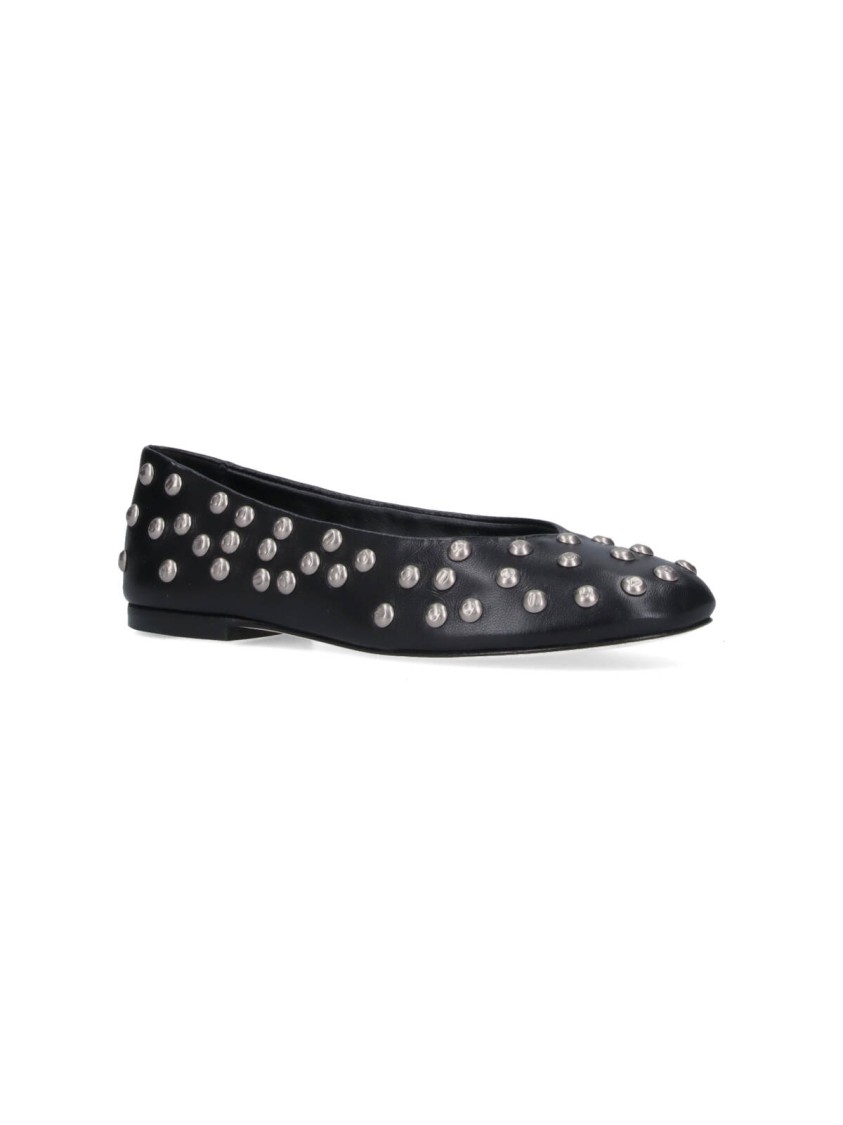 Shop Gimaguas Ballerinas With Studs – Black