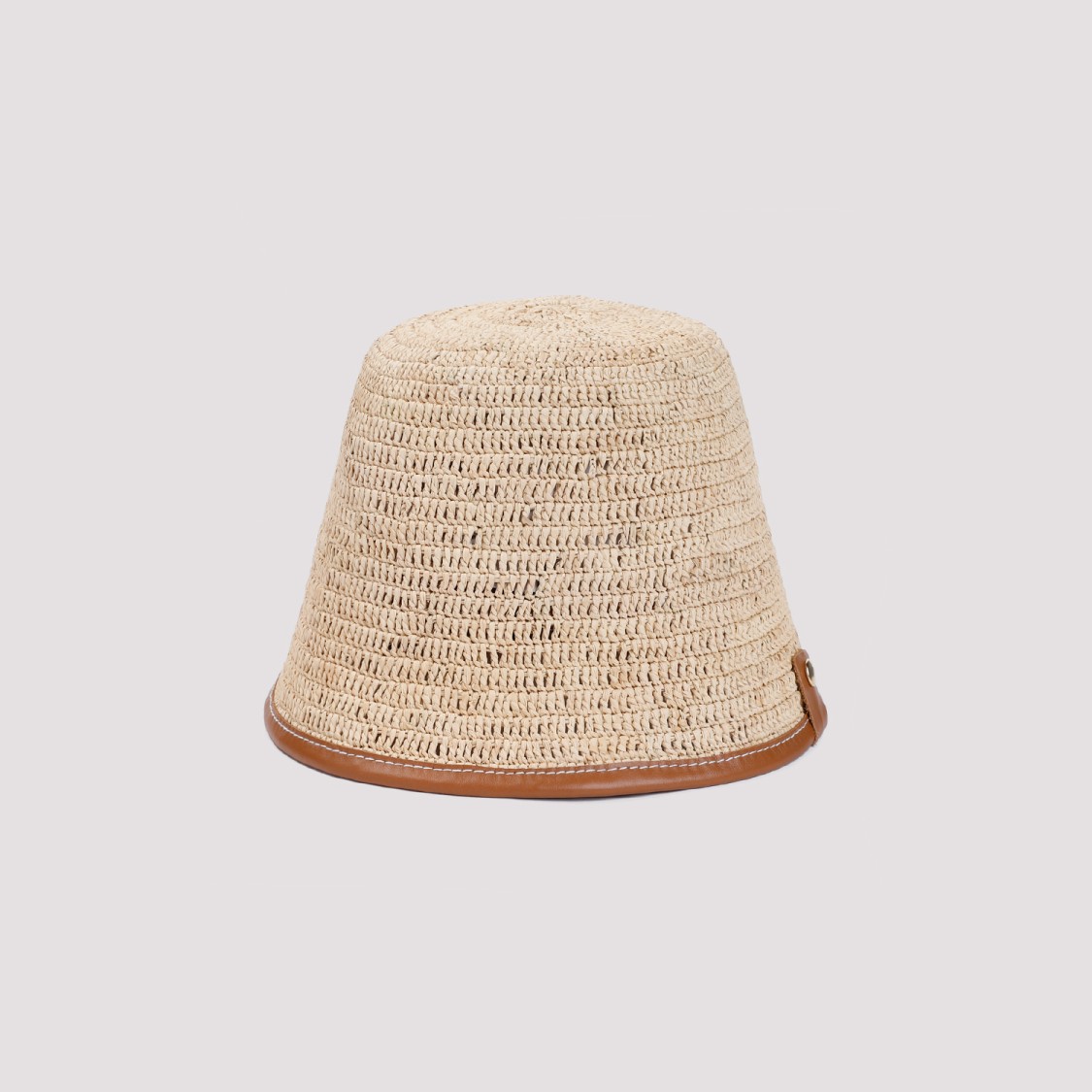 Jacquemus Le Bob Logo Patch Bucket Hat In Brown