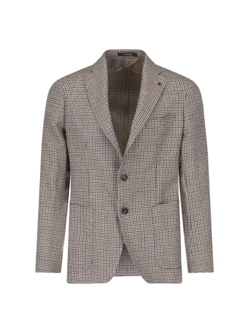 Tagliatore Tailored Single-breasted Blazer With Notch Lapel In Black