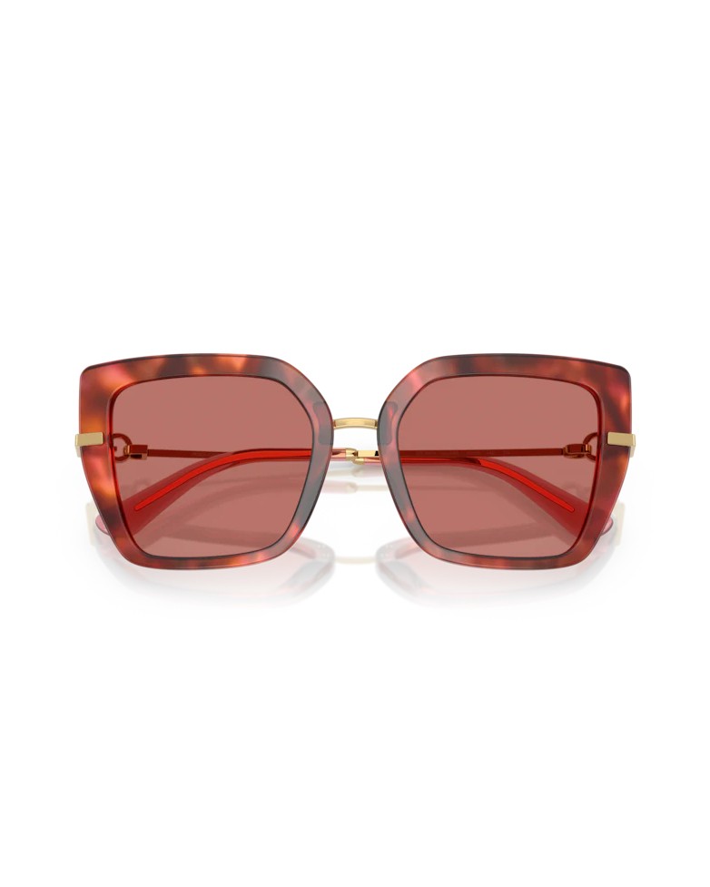 Dolce & Gabbana Havana Brown Metal Frame Sunglasses In Brown