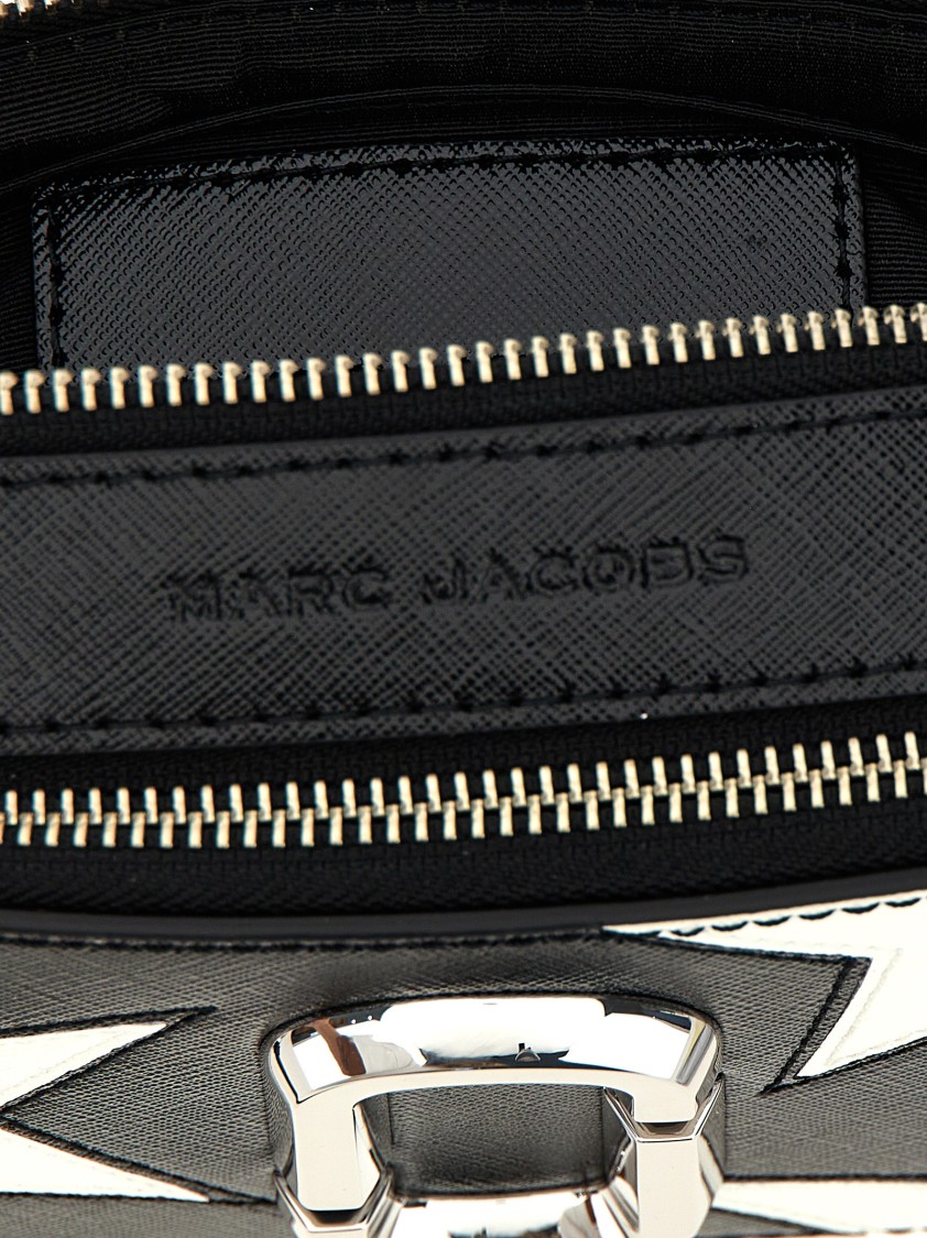 Marc Jacobs 'the Star Patchwork Snapshot' Crossbody Bag In Black