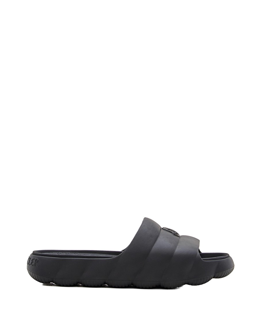 Moncler Lilo Slide Sandals With Embossed Logo