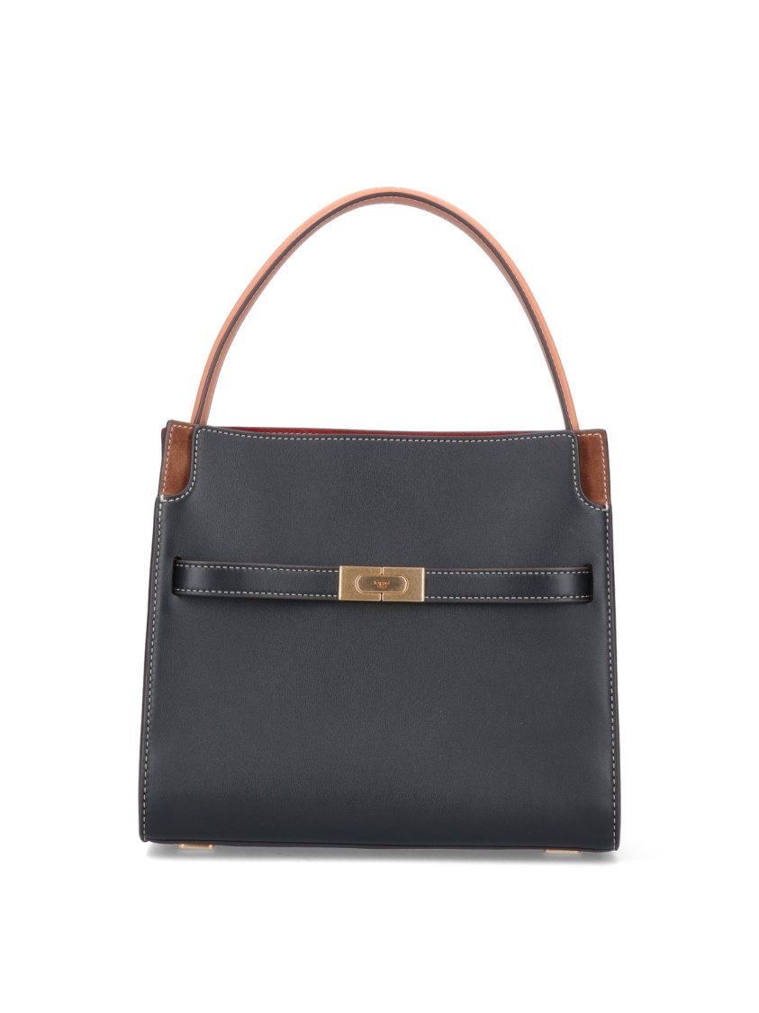 Tory Burch Small 'double Lee Radziwill' Bag – Black