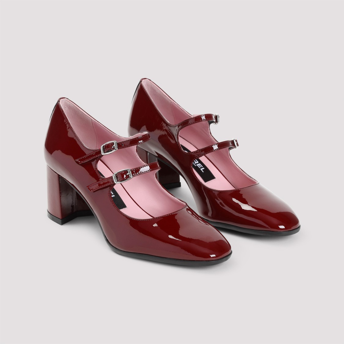 Carel Paris Woman Pumps Burgundy Size 8 Leather In Burgundy