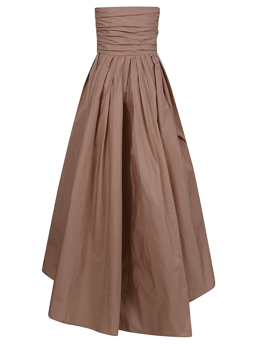 Pinko Strapless Taffeta Dress With Sweetheart Neckline