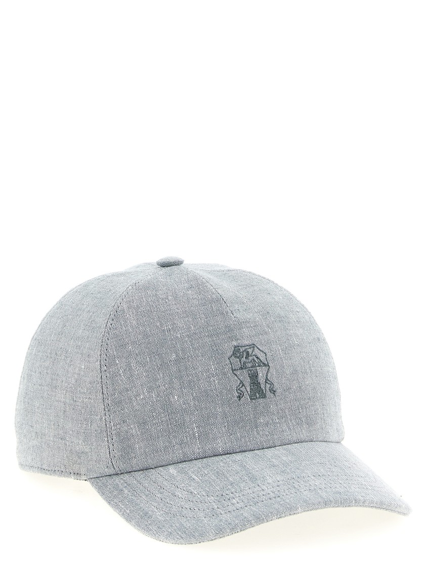 Brunello Cucinelli Baseball' Cap In Gray