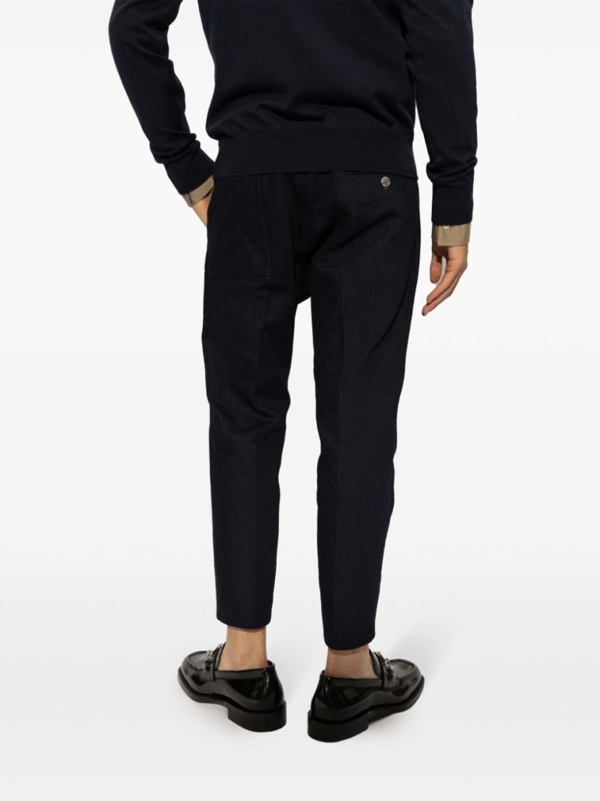 Dsquared2 Low-rise Tapered Jeans In Black