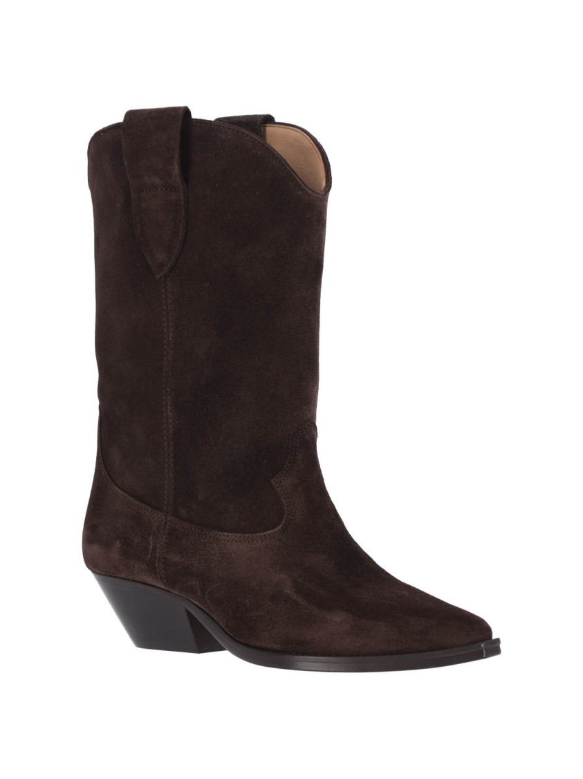 Isabel Marant Suede Boots – Dark Brown In Brown