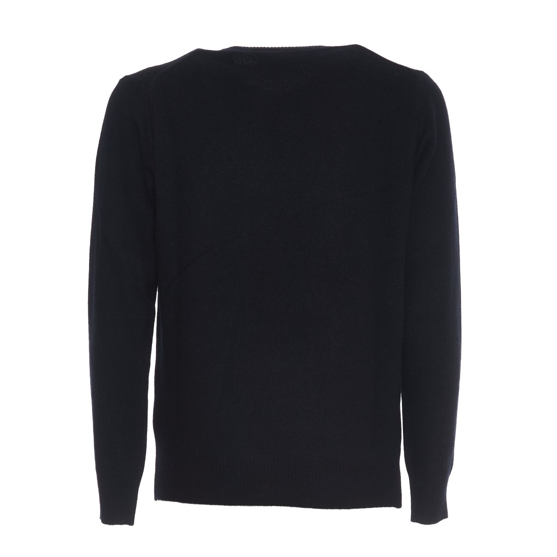 Mc2 Saint Barth Heron Sweater Round-neck Sweater In Black