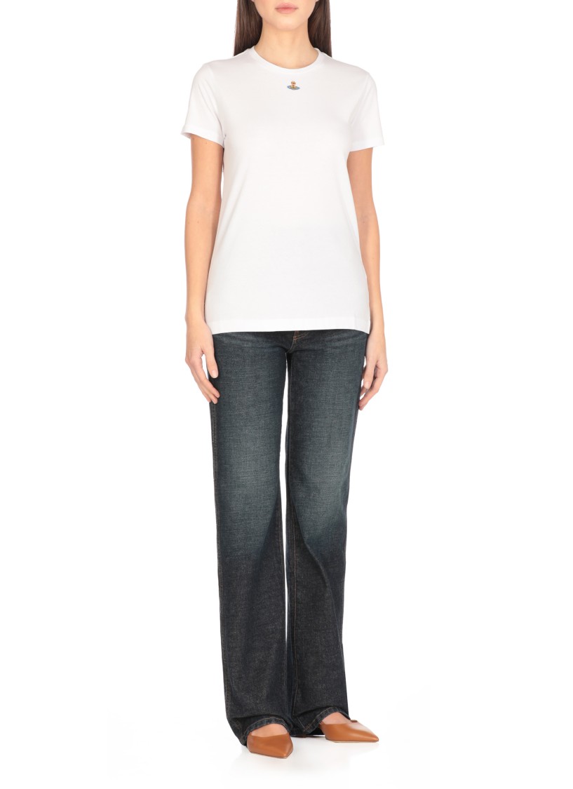Shop Vivienne Westwood Orb Peru T-shirt In White