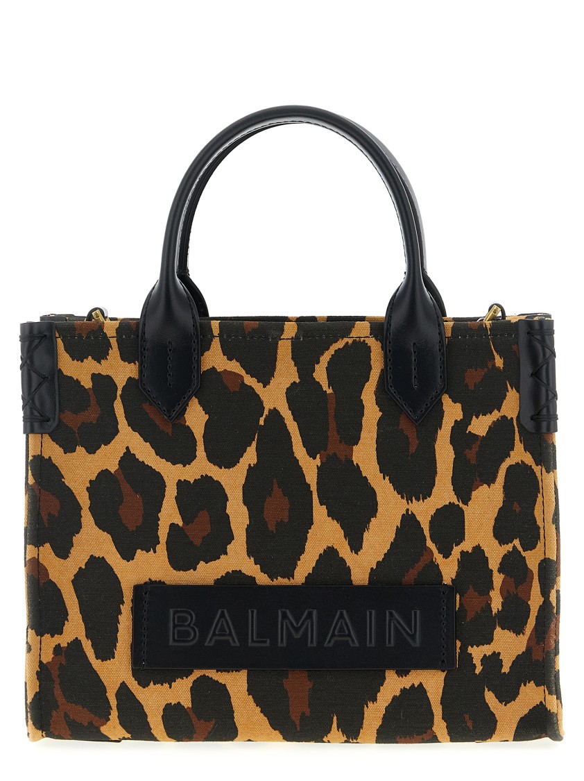 Balmain Small 'b-army' Shopping Bag In Brown