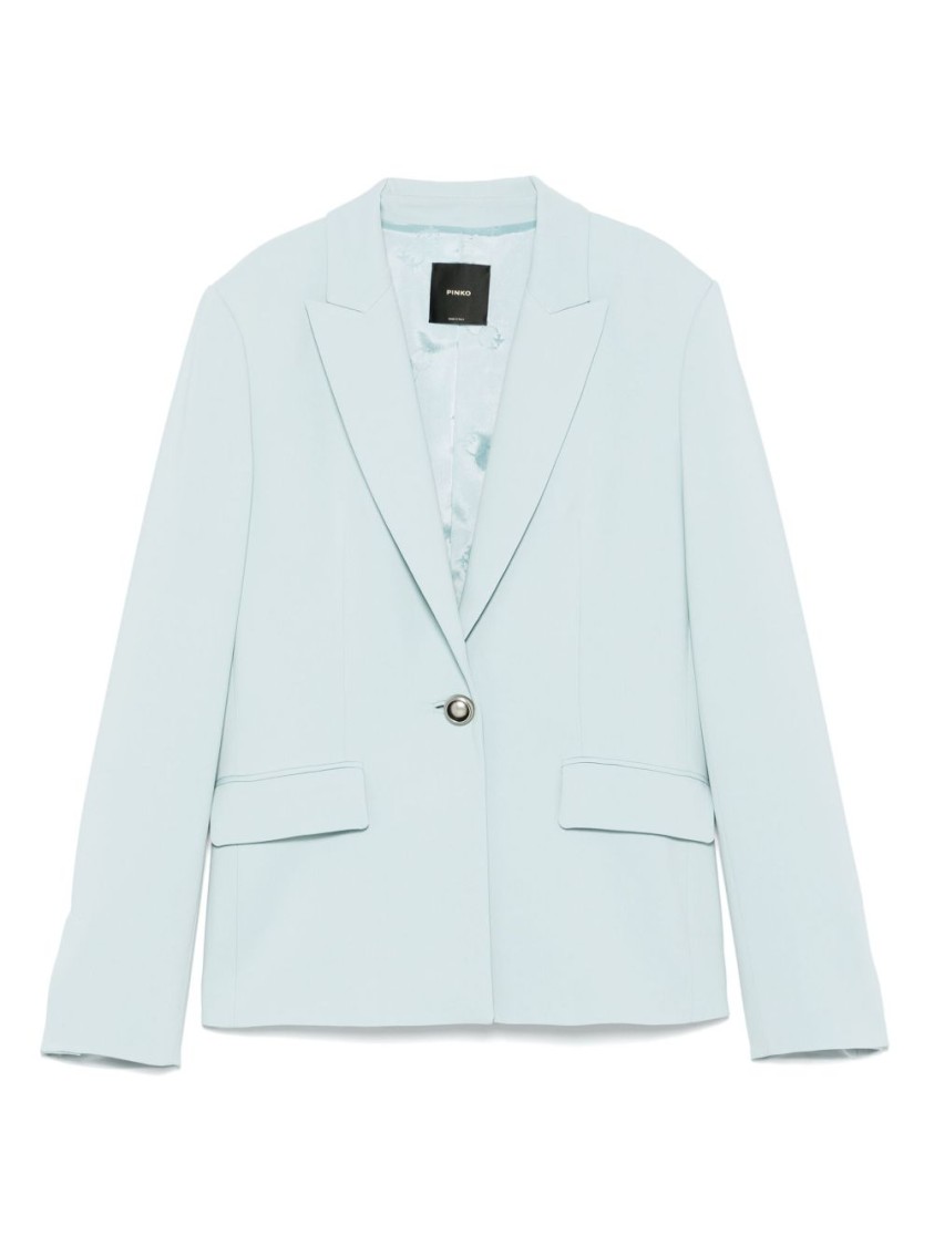 Pinko Tailored Jacket With Flap Pockets And Shoulder Pads