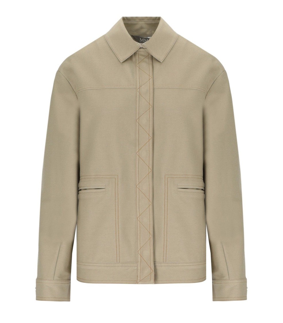 Max Mara Lepre Beige Denim Effect Jacket
