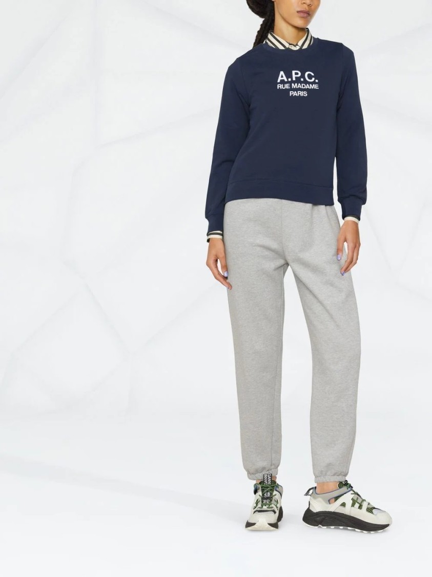 Apc A.p.c. Classic Blue Tina Cardigan In Blue