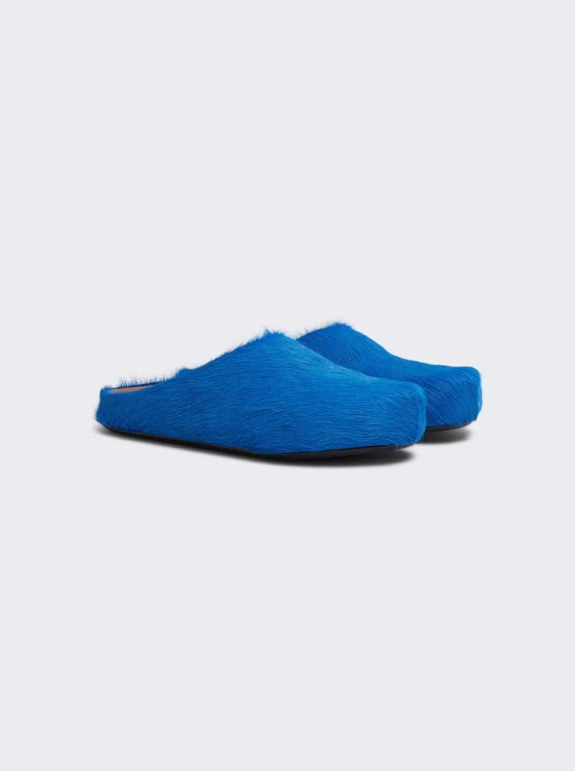 MARNI MARNI LONG-HAIR CALFSKIN FUSSBETT SABOT SHOES