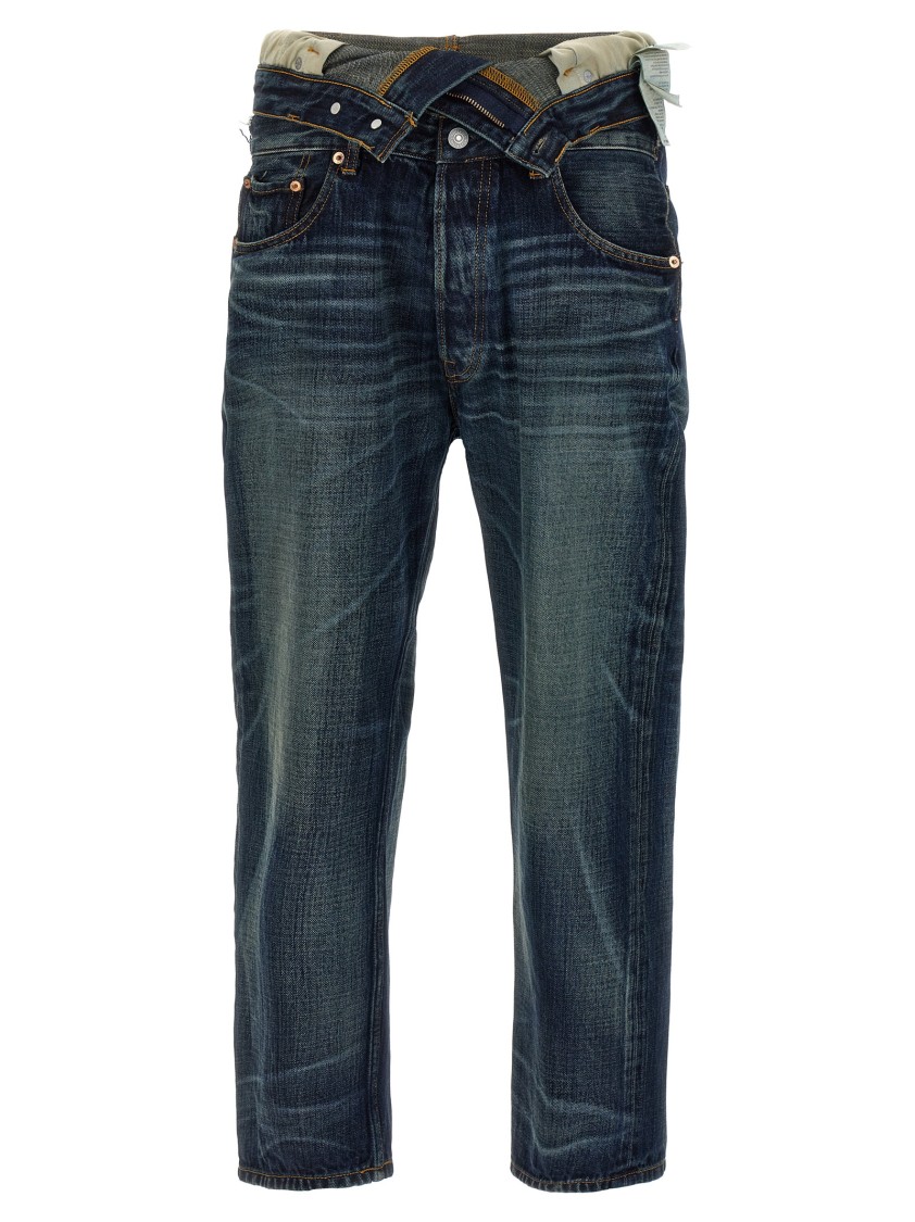 Junya Watanabe Levi's® Jeans Contrast Stitching In Blue