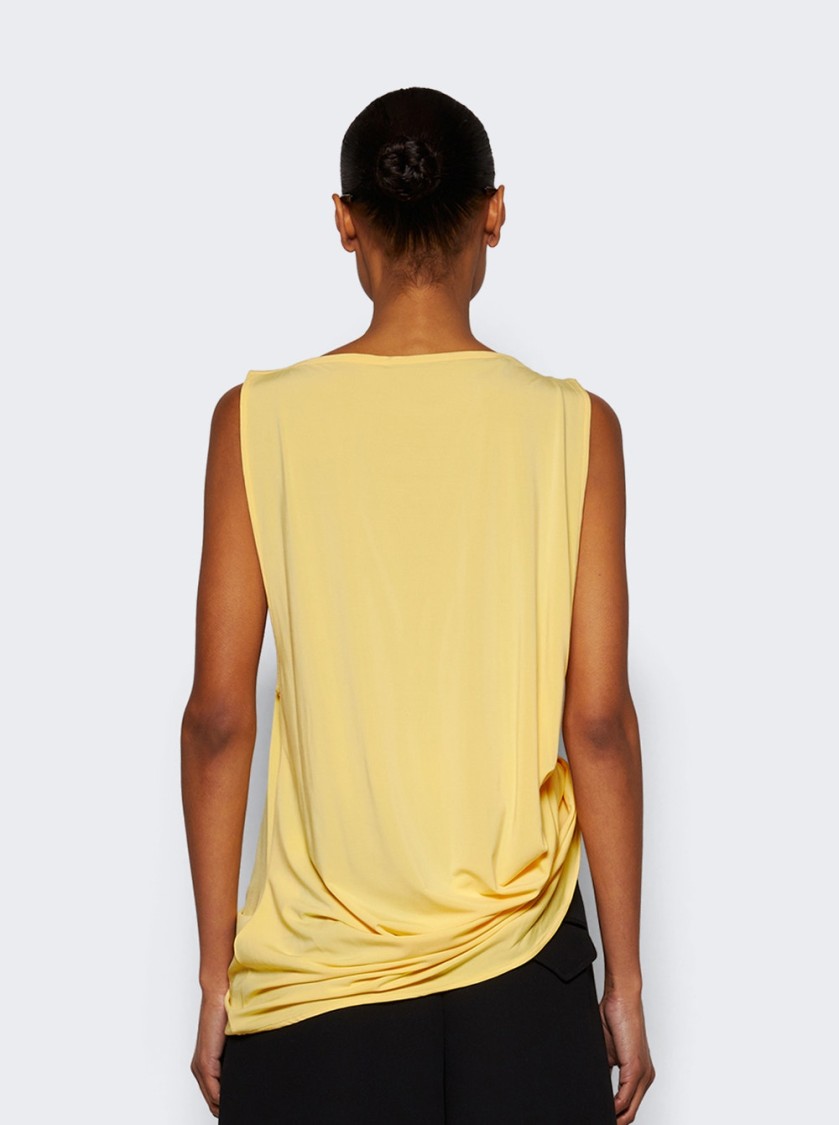 Jacquemus Draped Sleeveless Asymmetric Lightweight Top