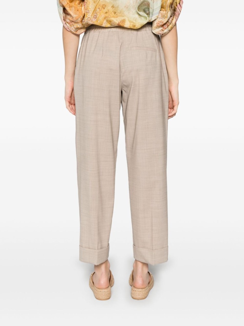 P.a.r.o.s.h Parosh Light Beige Lille25 Pants In Neutrals