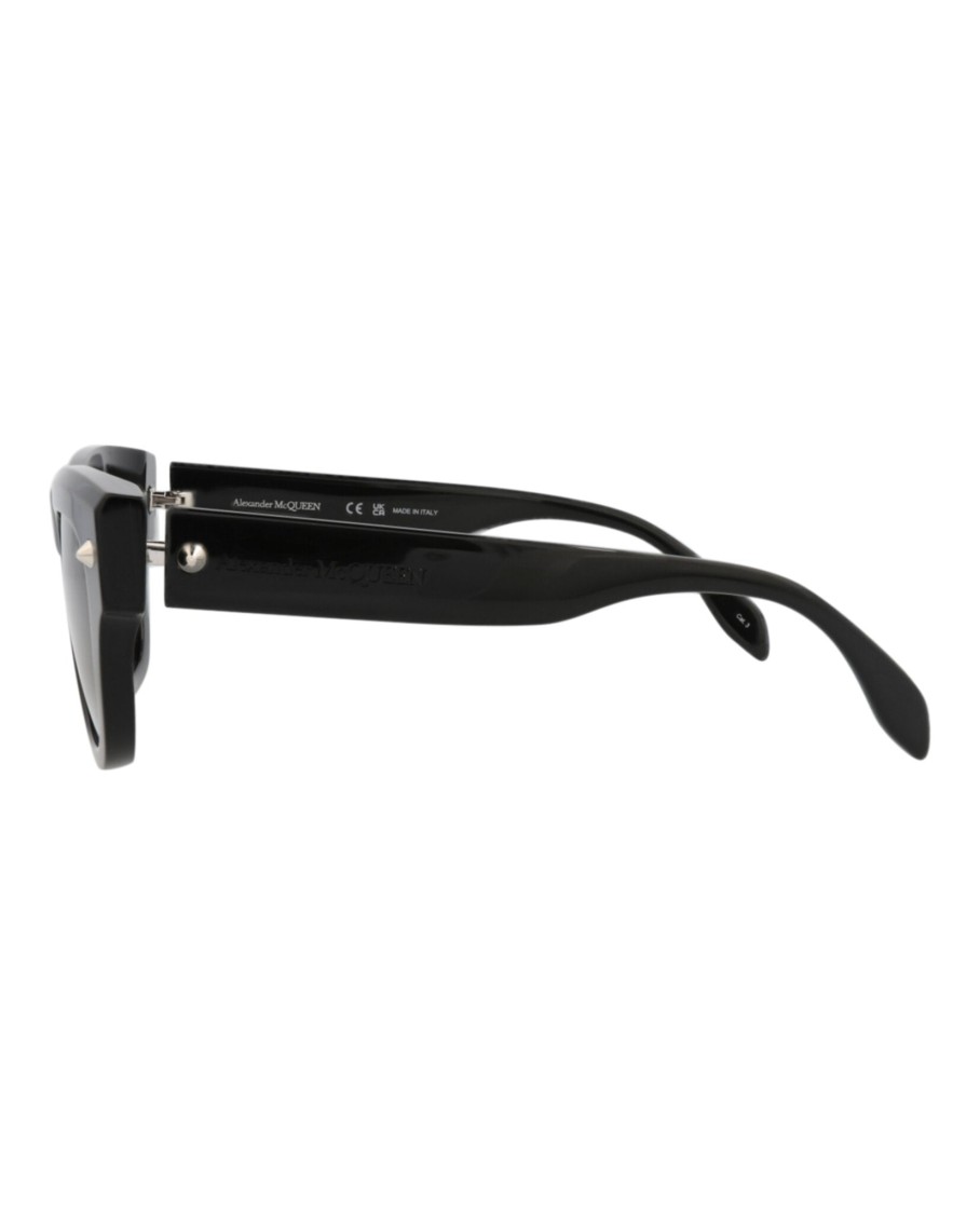 Alexander Mcqueen Square-frame Recycled Acetate Sunglasses In Gray
