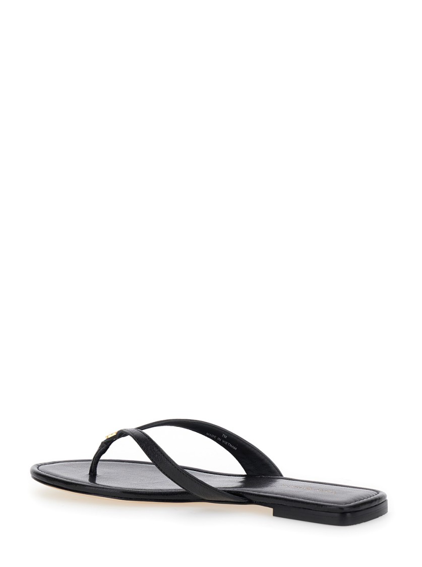 Shop Tory Burch Black Classic Flip Flop