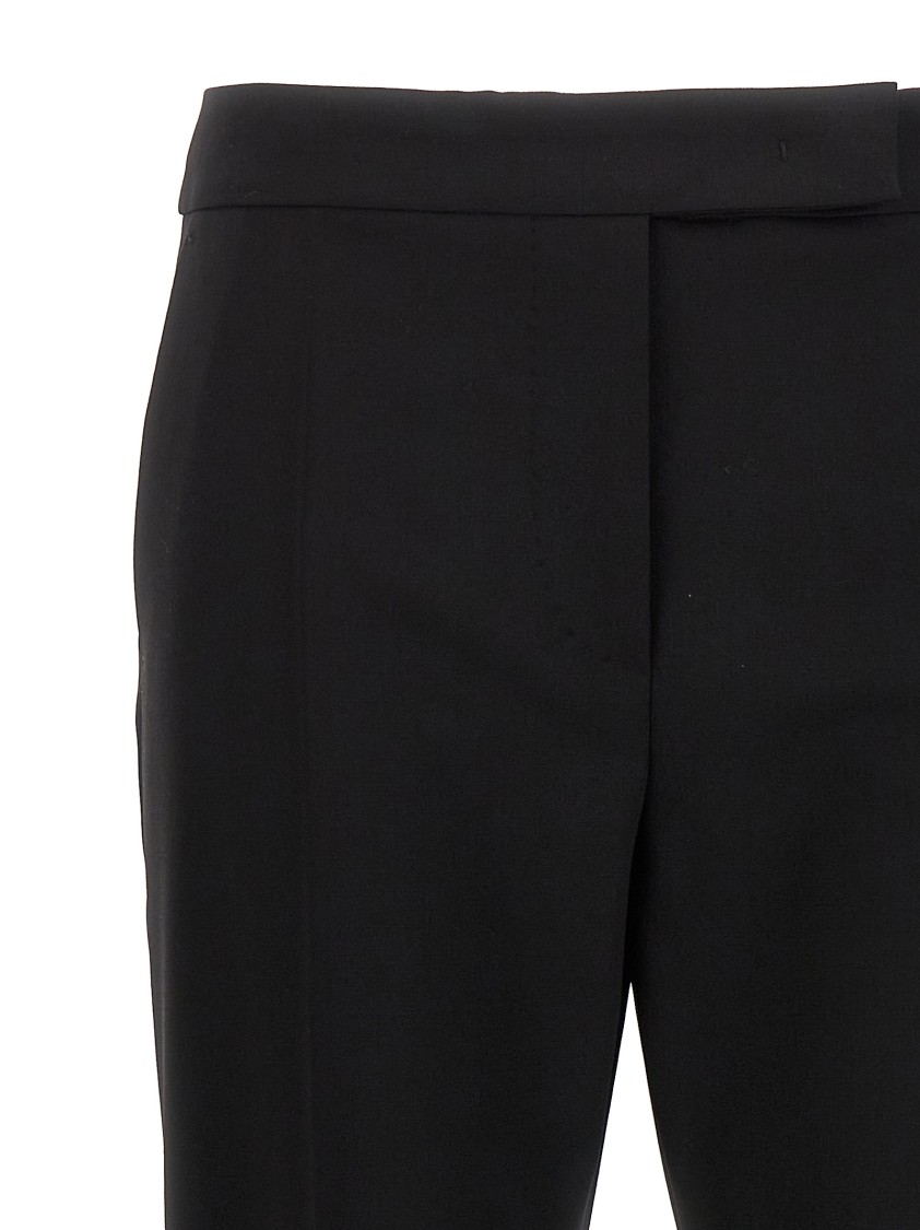 Max Mara Tailored Trousers With Pockets And Belt Loops In Black