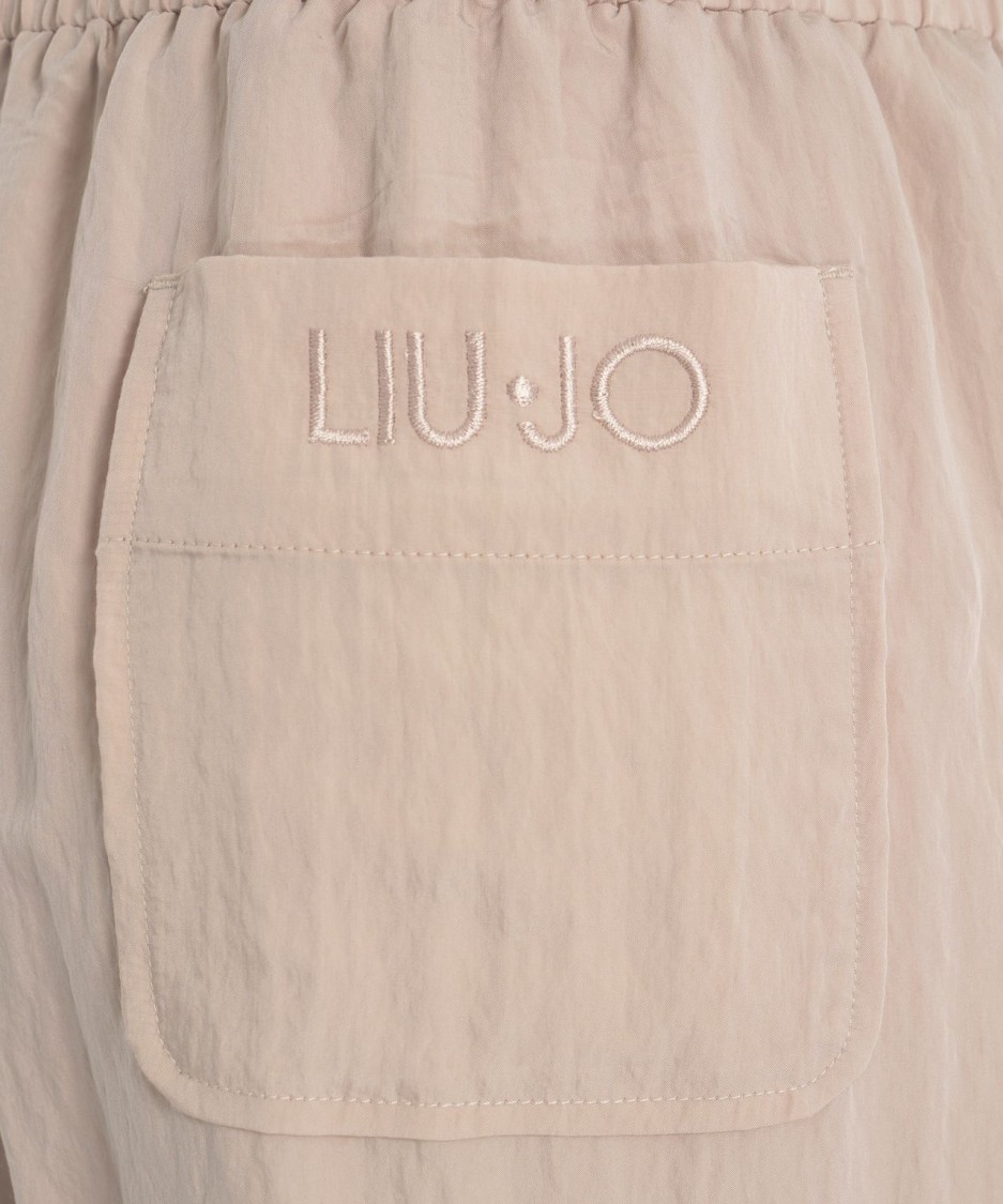 Liu •jo Liu Jo Viscose Blend Joggers With Elastic Drawstring