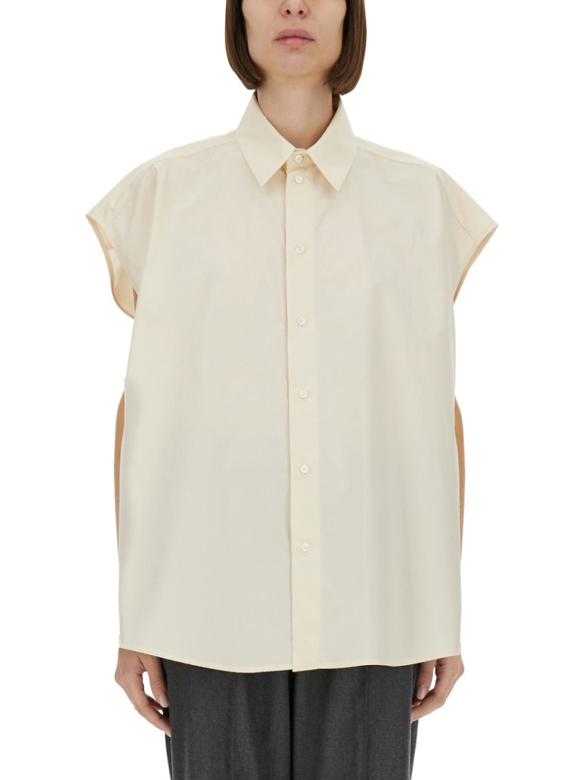 Shop Fabiana Filippi Relaxed-fit Poplin Shirt In White