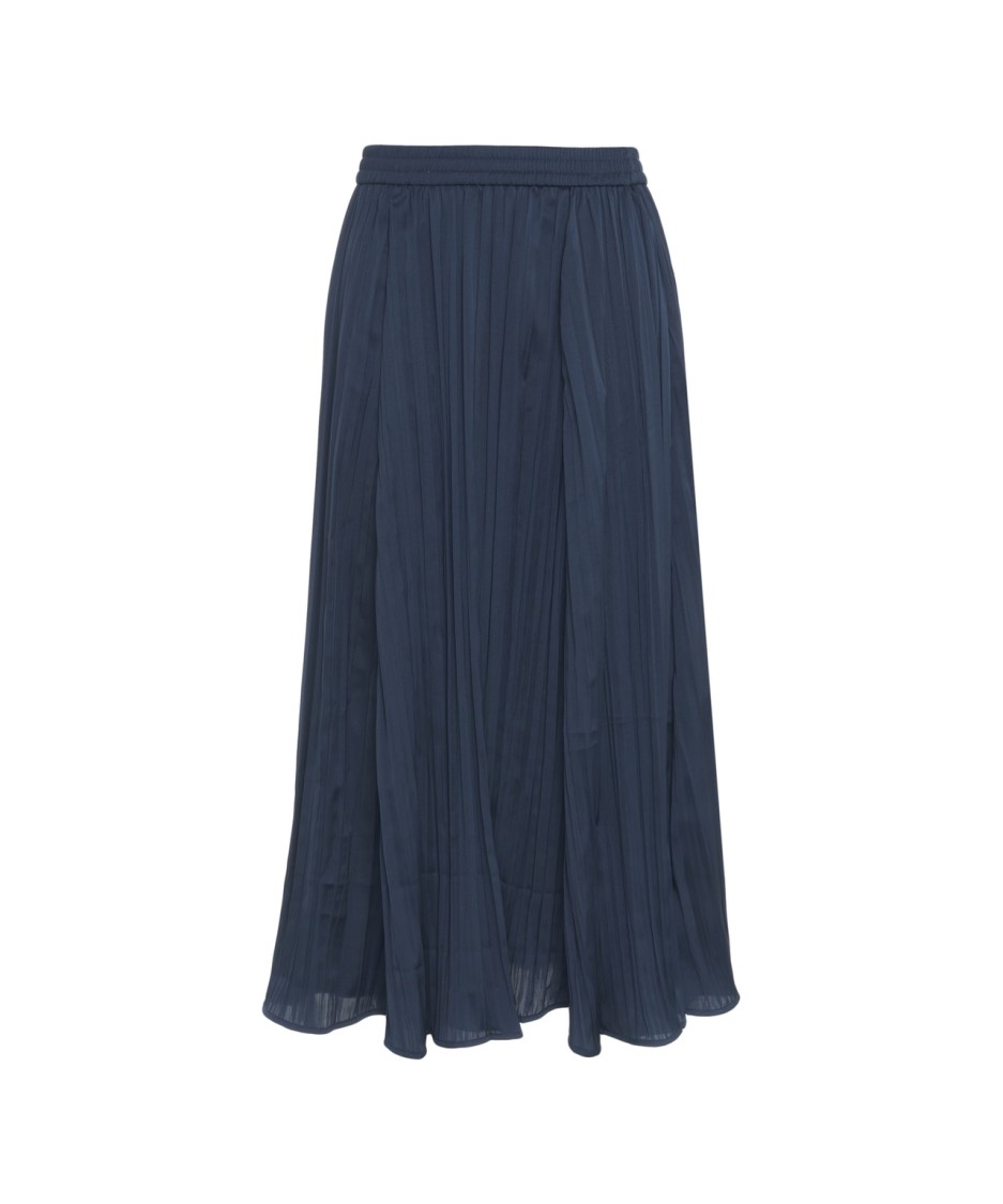 MICHAEL KORS MICHAEL KORS FLOWING PLEATED MIDI SKIRT WITH ELASTIC WAISTBAND