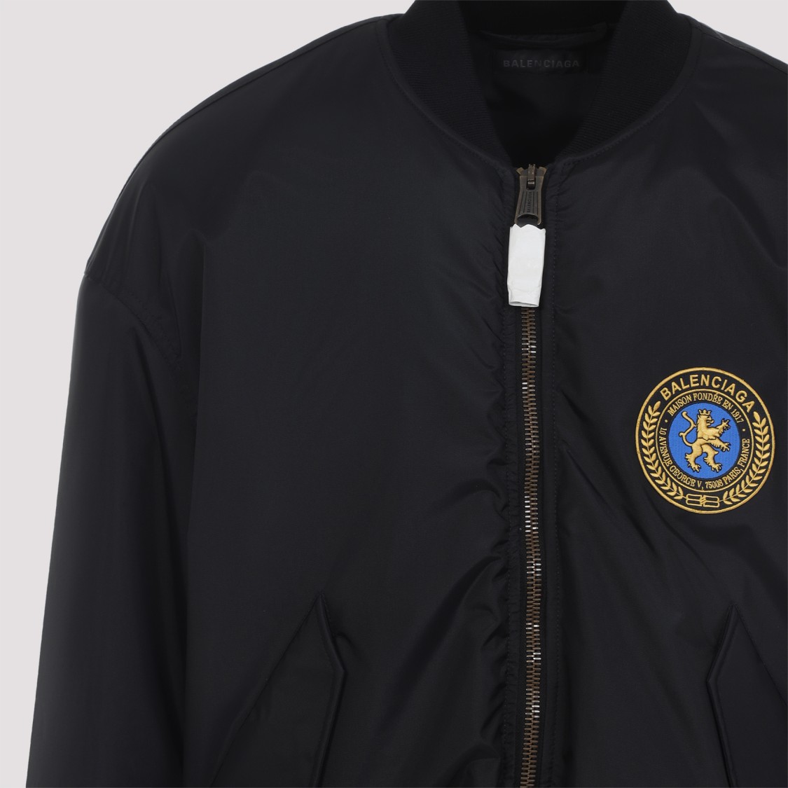 Balenciaga Bomber Jacket In Technical Fabric In Black