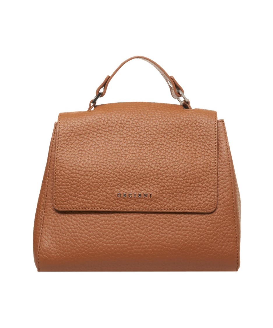 Orciani Brown Sveva Soft' Leather Handbag In Brown