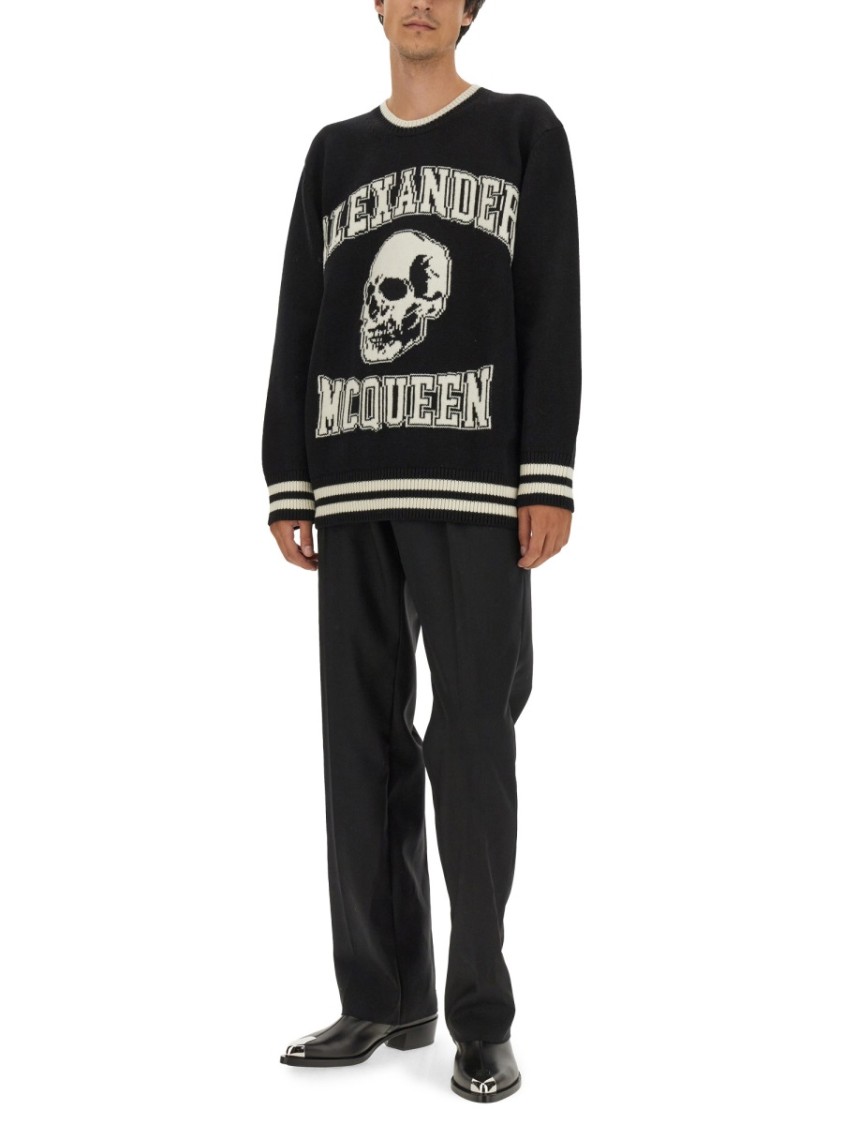 Alexander Mcqueen Alexander Mc Queen Skull Sweater In Black