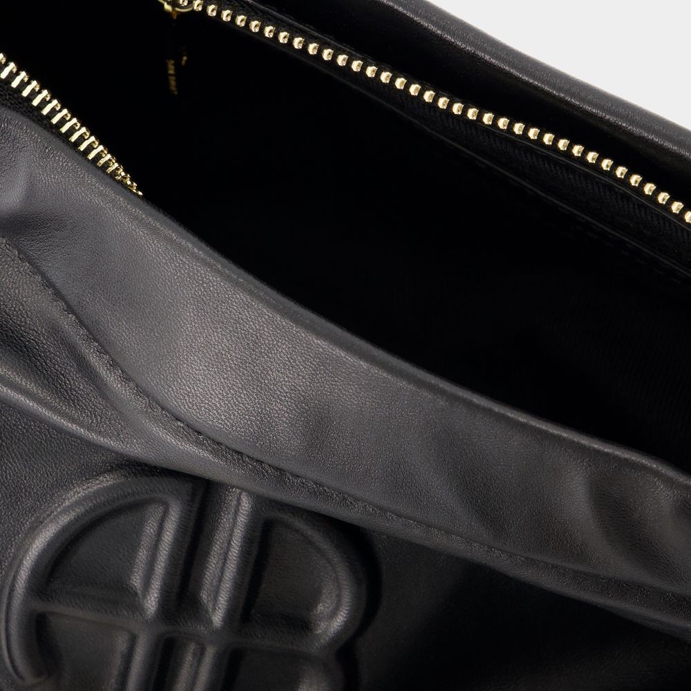 ANINE BING ANINE BING KATE SMALL SHOULDER BAG - LEATHER - BLACK