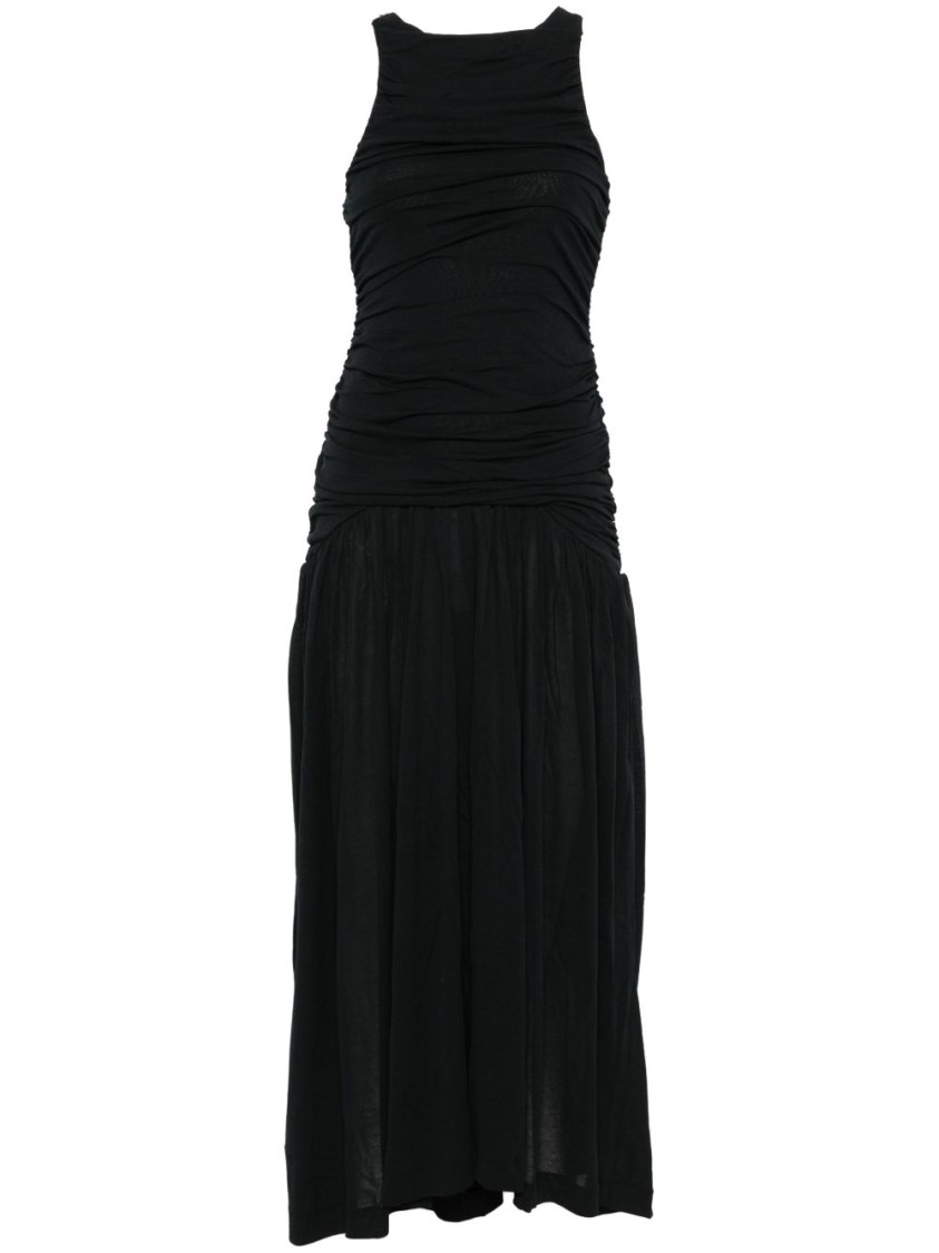 Bite Studios Organic Cotton Evidente Midi Dress In Black
