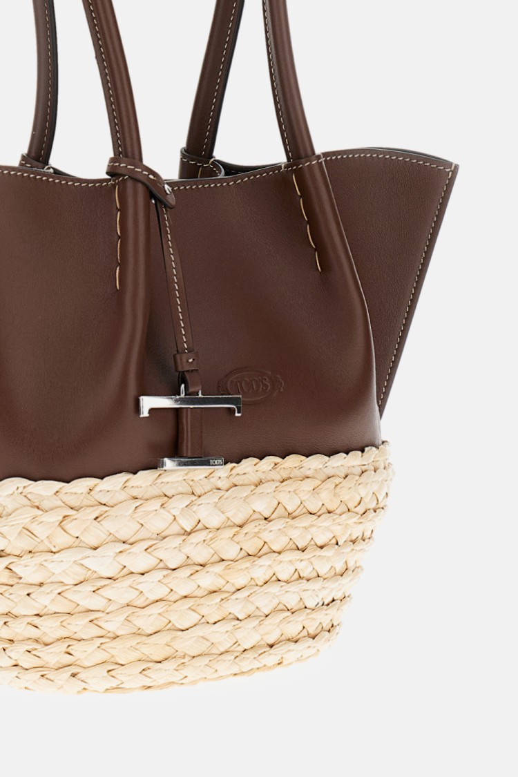Tod's Bux Shopping Bag Small In Brown
