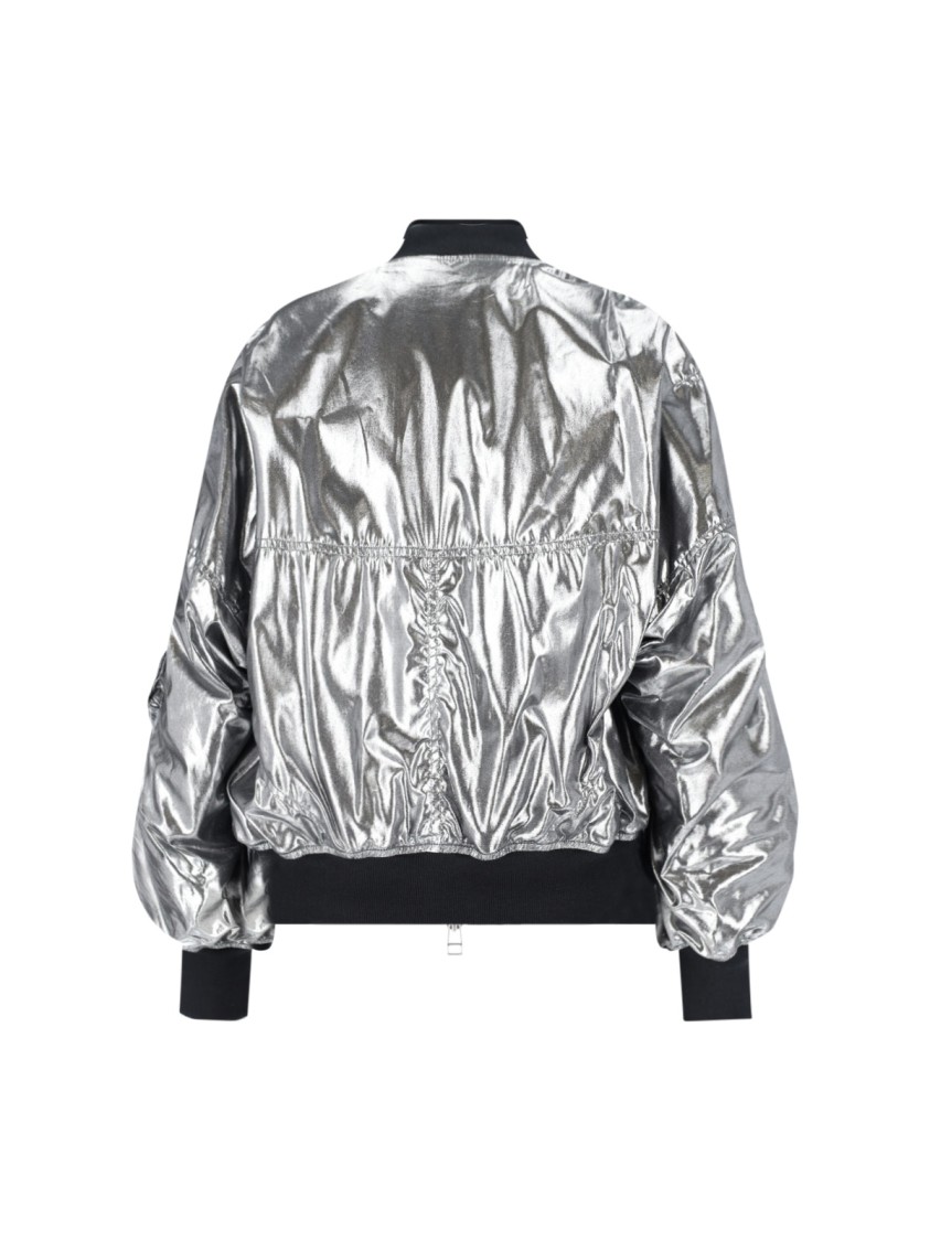 Junya Watanabe Casual Jacket With Elasticated Hem And Metallic Finish