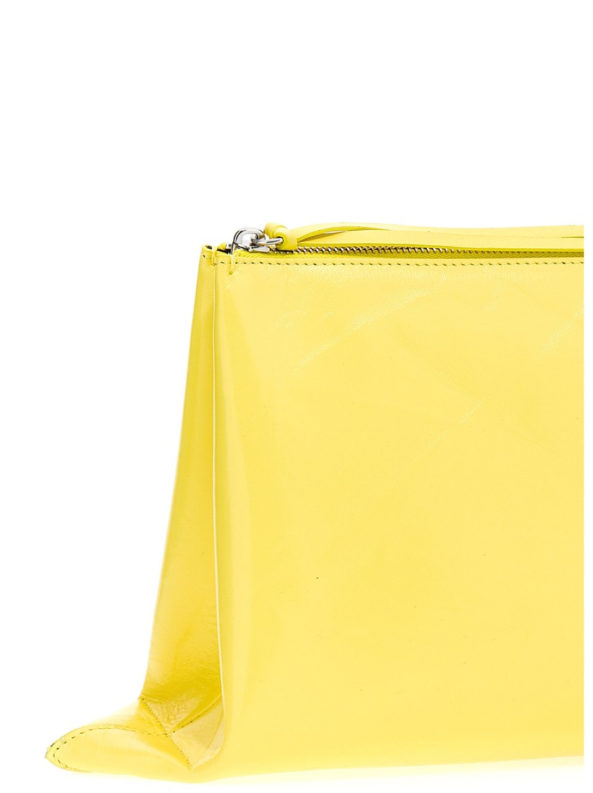 Jil Sander 'impero' Media' Clutch In Yellow