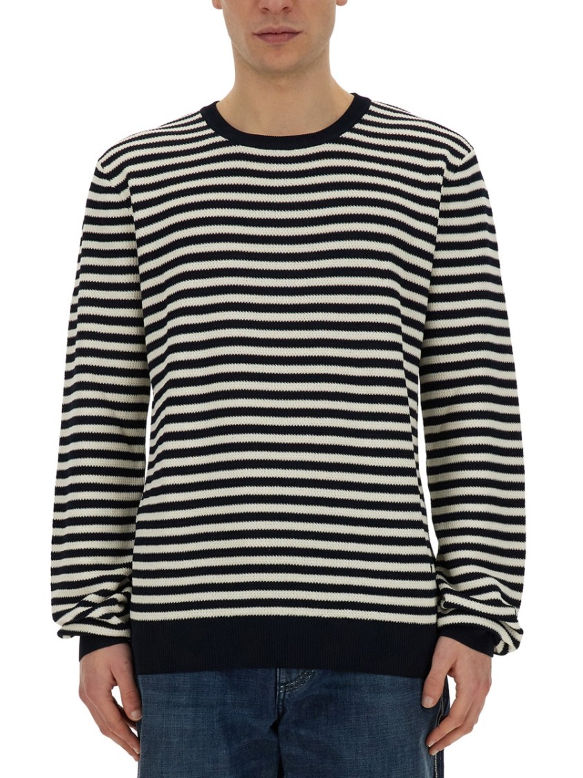 Dolce & Gabbana Jersey With Stripe Pattern In Multicolor
