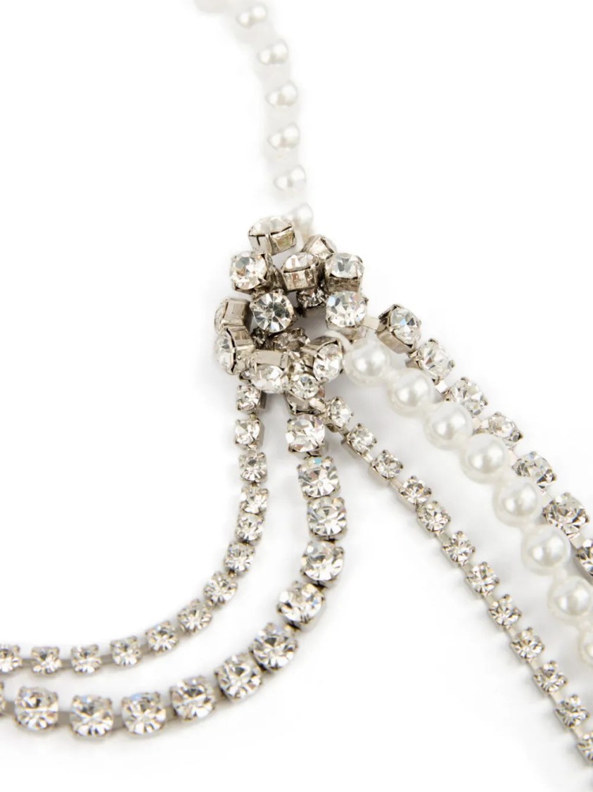 ネックレス・ペンダント Mm6 By Maison Margiela Dangle Necklace With Faux-Pearl Mm6 By Maison Margiela Dangle Necklace With Faux-Pearl